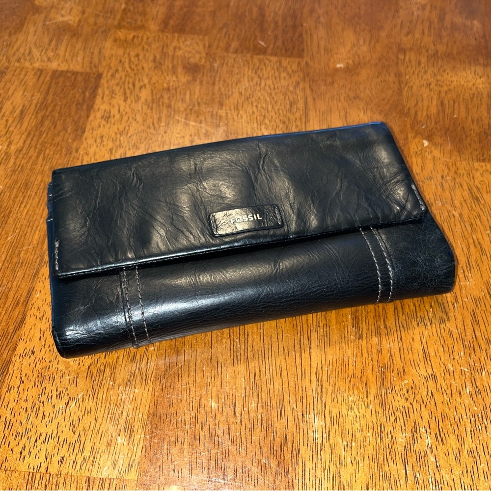 Fossil Black Leather Wallet